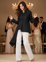 Cotton Asymmetrical Drape Shirt