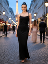 Stretchable Fishtail Maxi Dress